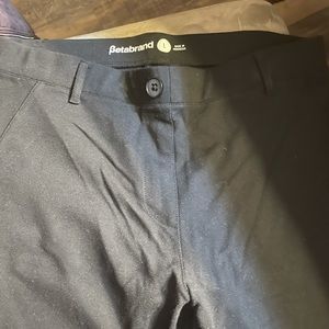 Black betabrand dress yoga pants, size large, straight leg